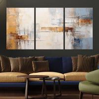 Pastel Abstract Multi Panel Wall Art Canvas Print