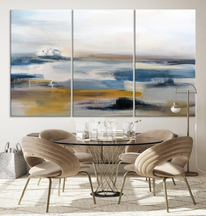 Pastel Abstract Painting Canvas Wall Art Giclee Print for Living Room Decor