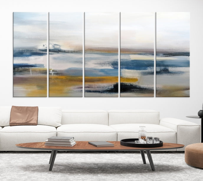 Pastel Abstract Painting Canvas Wall Art Giclee Print for Living Room Decor