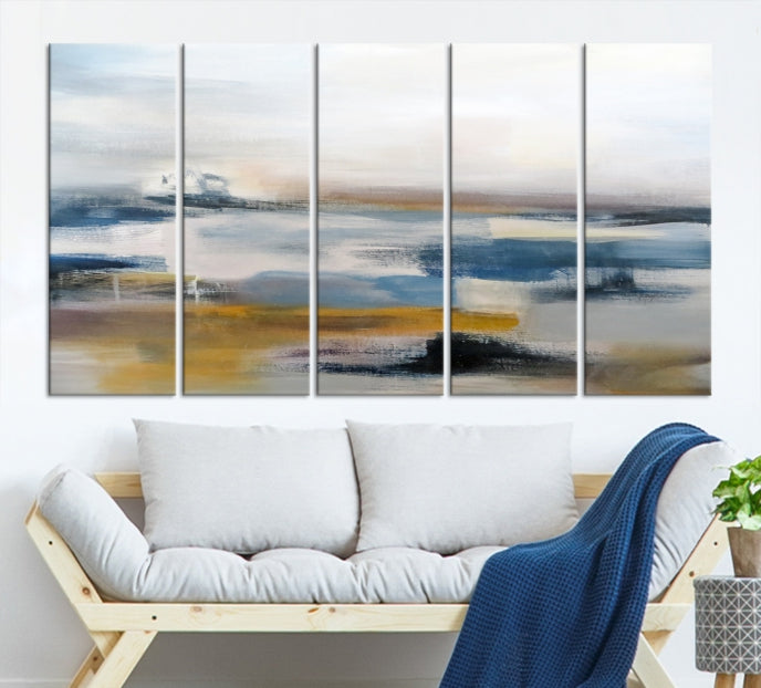 Pastel Abstract Painting Canvas Wall Art Giclee Print for Living Room Decor