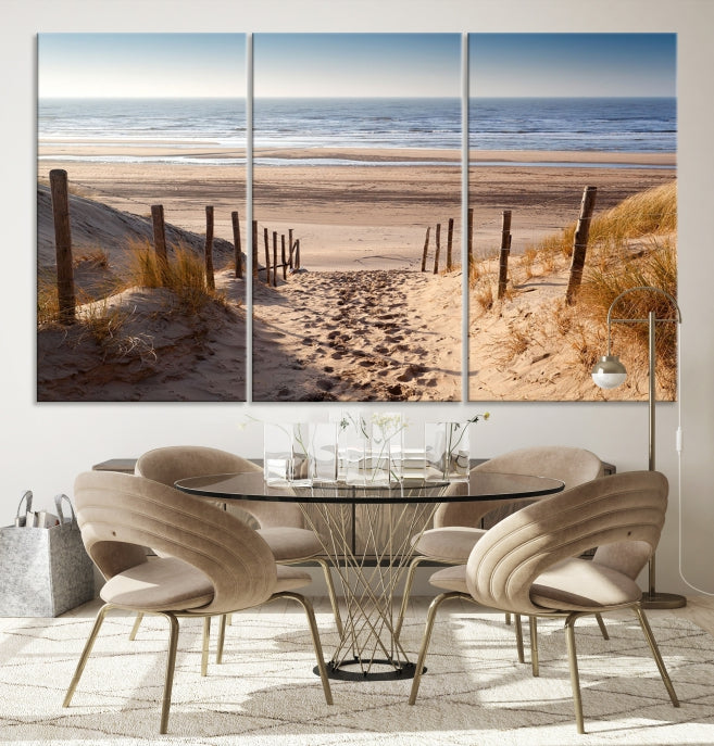 Pathway to Beach Large Wall Art Ocean Landscape Canvas Print