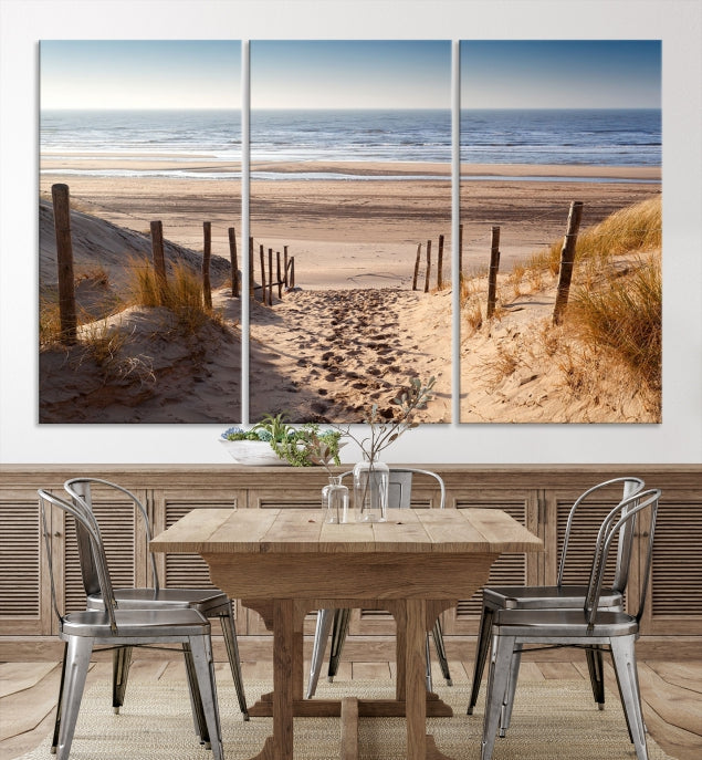 Pathway to Beach Large Wall Art Ocean Landscape Canvas Print