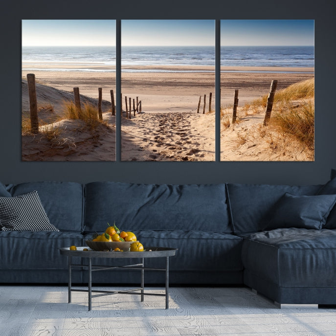 Pathway to Beach Large Wall Art Ocean Landscape Canvas Print