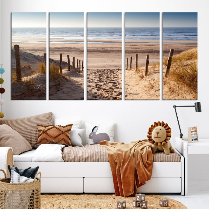 Pathway to Beach Large Wall Art Ocean Landscape Canvas Print