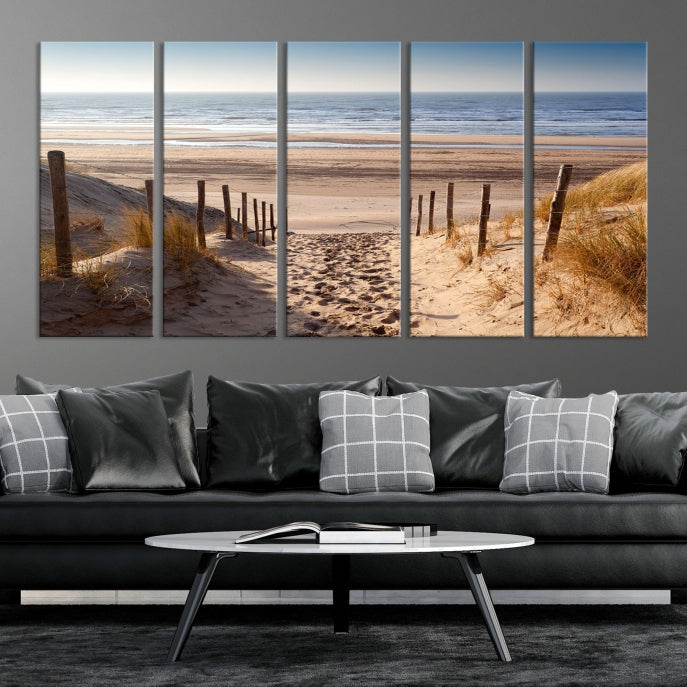 Pathway to Beach Large Wall Art Ocean Landscape Canvas Print