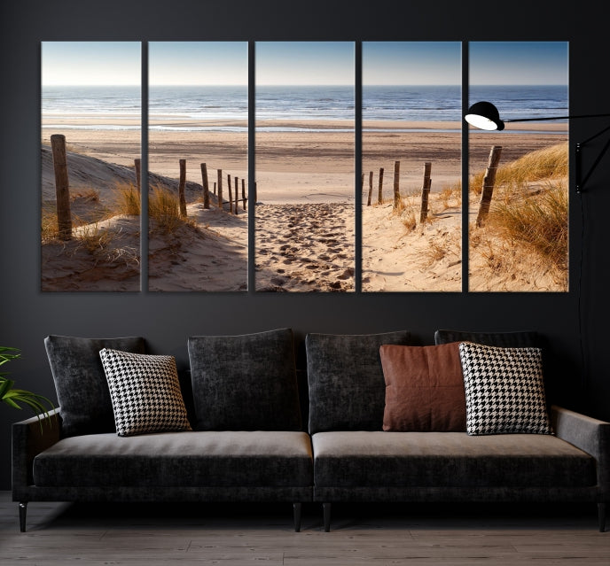 Pathway to Beach Large Wall Art Ocean Landscape Canvas Print