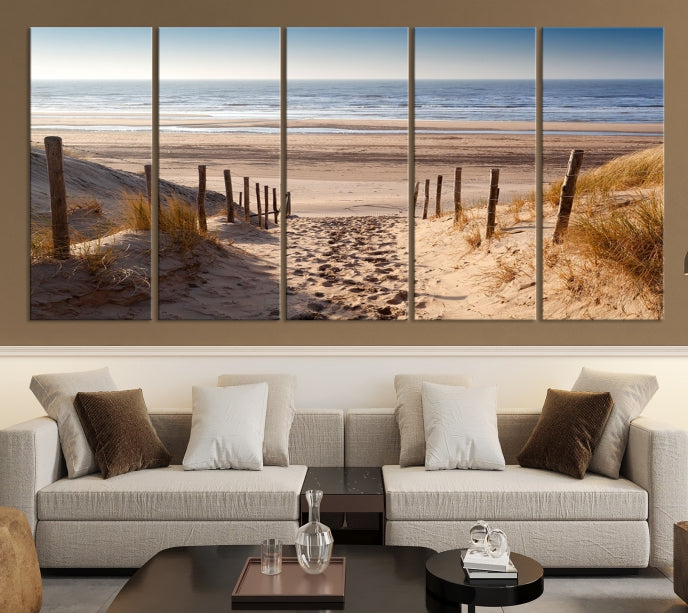 Pathway to Beach Large Wall Art Ocean Landscape Canvas Print