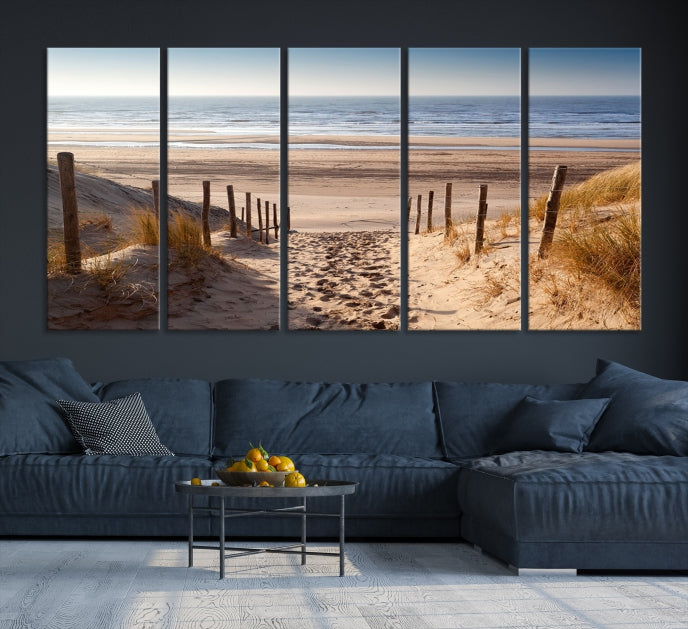 Pathway to Beach Large Wall Art Ocean Landscape Canvas Print