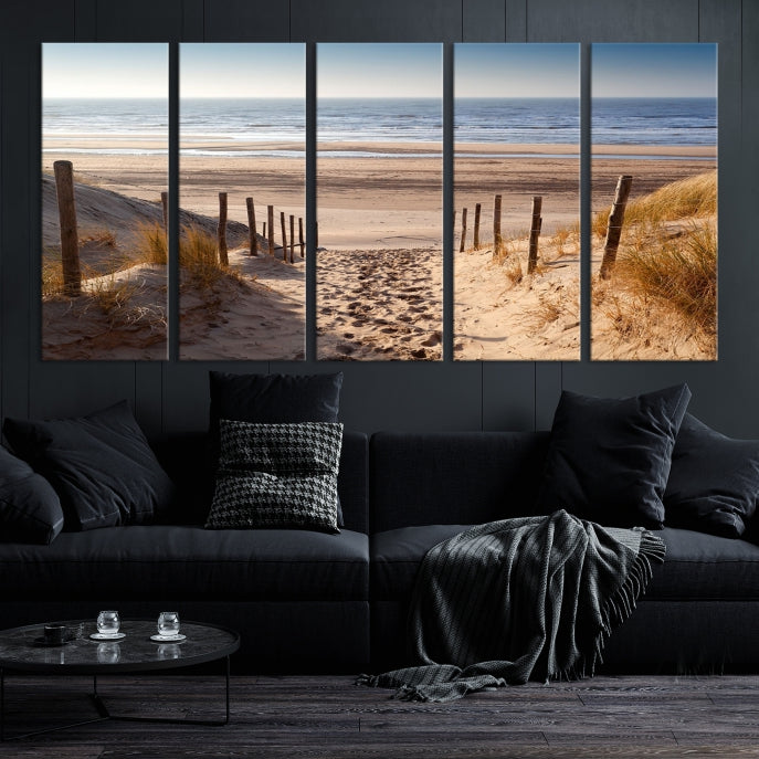 Pathway to Beach Large Wall Art Ocean Landscape Canvas Print