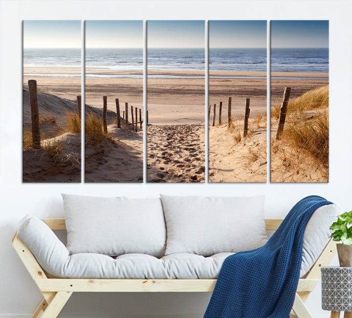 Pathway to Beach Large Wall Art Ocean Landscape Canvas Print