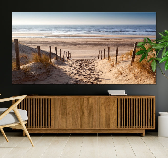 Pathway to Beach Large Wall Art Ocean Landscape Canvas Print