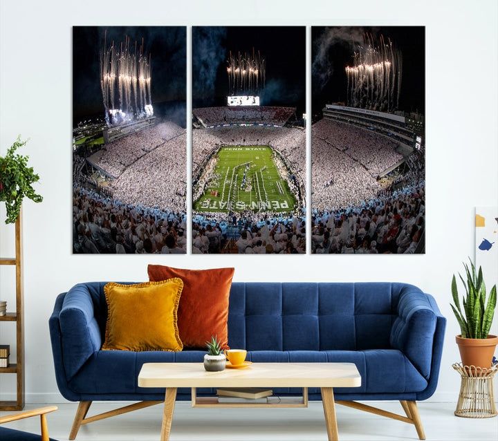 Penn Stadium Football Wall Art Canvas Print