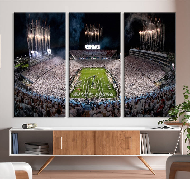 Penn Stadium Football Wall Art Canvas Print