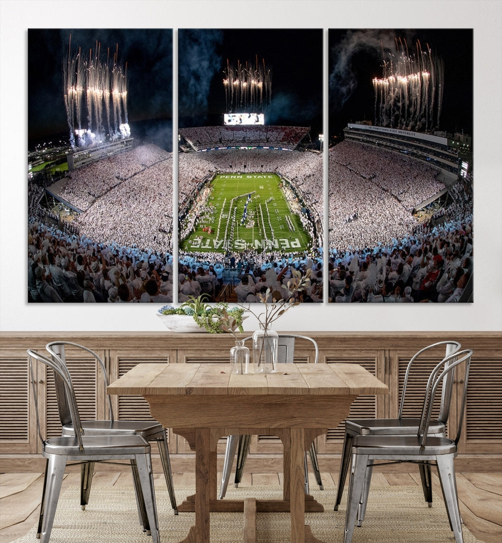 Penn Stadium Football Wall Art Canvas Print