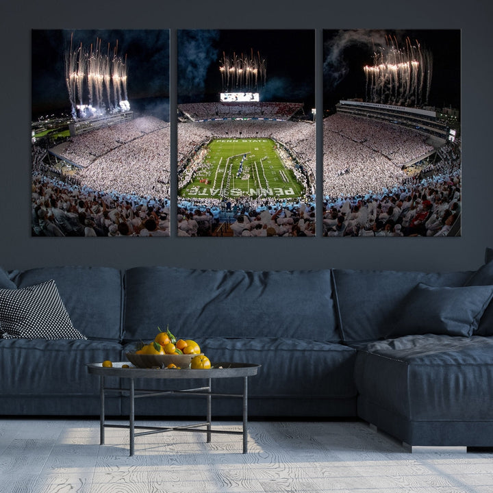 Penn Stadium Football Wall Art Canvas Print