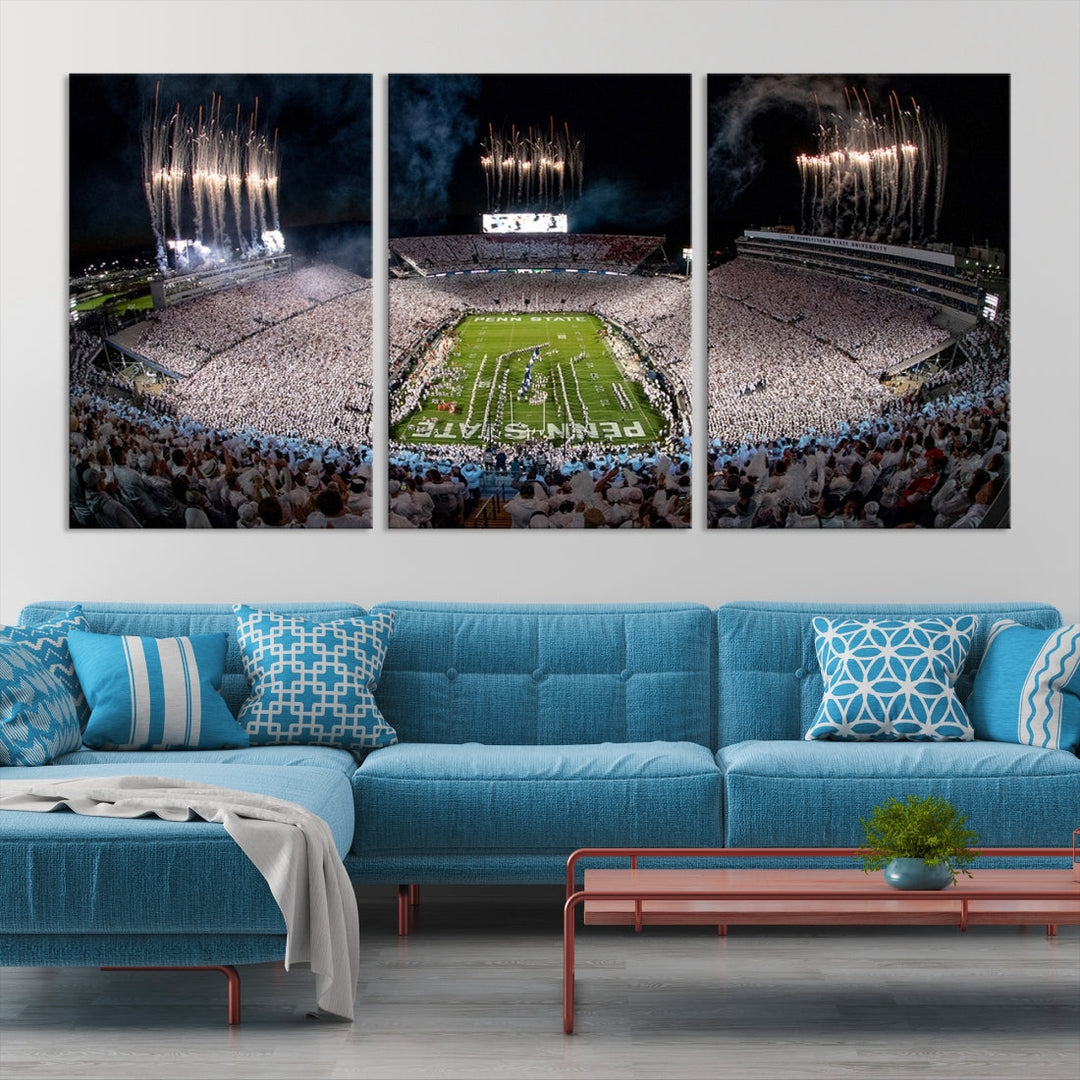 Penn Stadium Football Wall Art Canvas Print