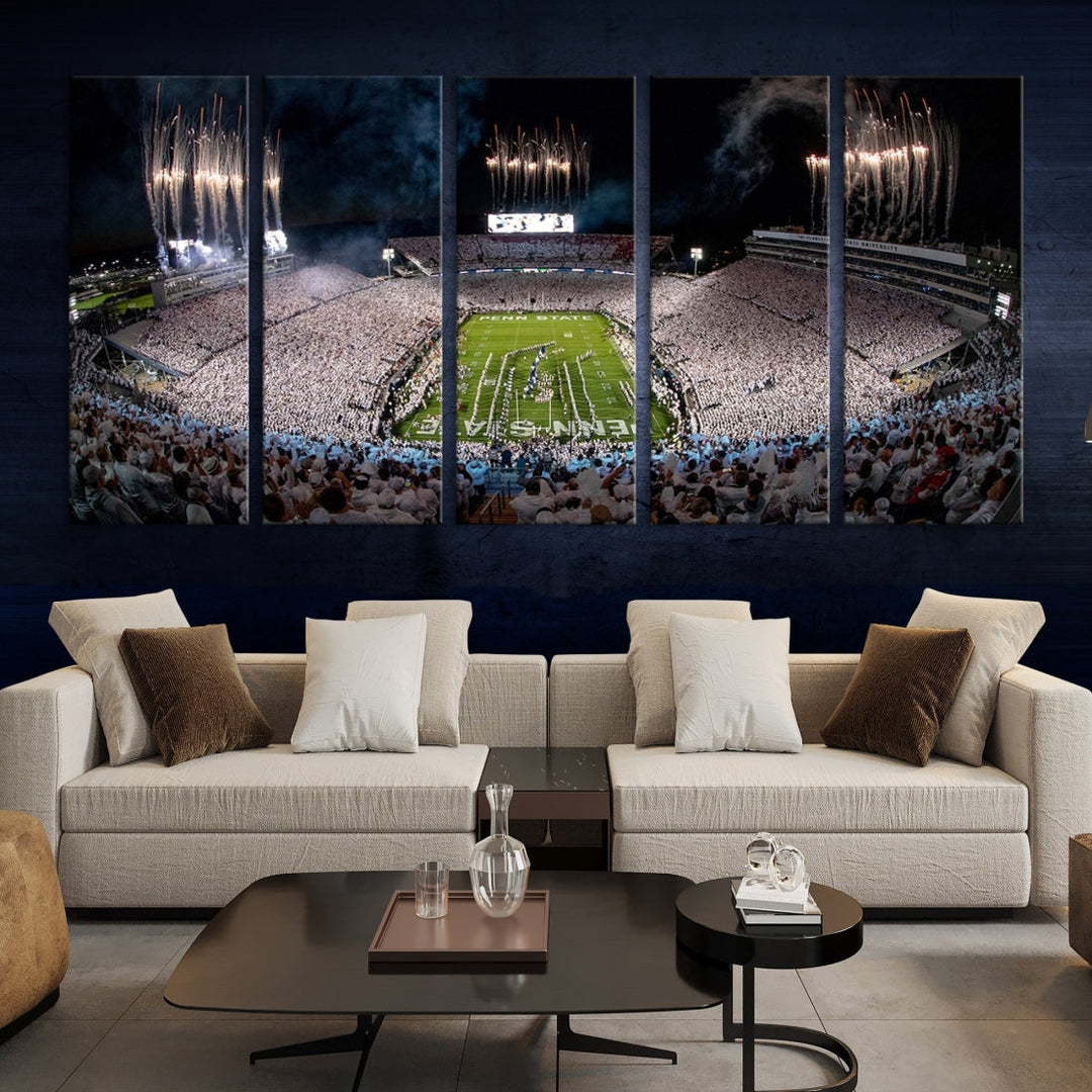 Penn Stadium Football Wall Art Canvas Print