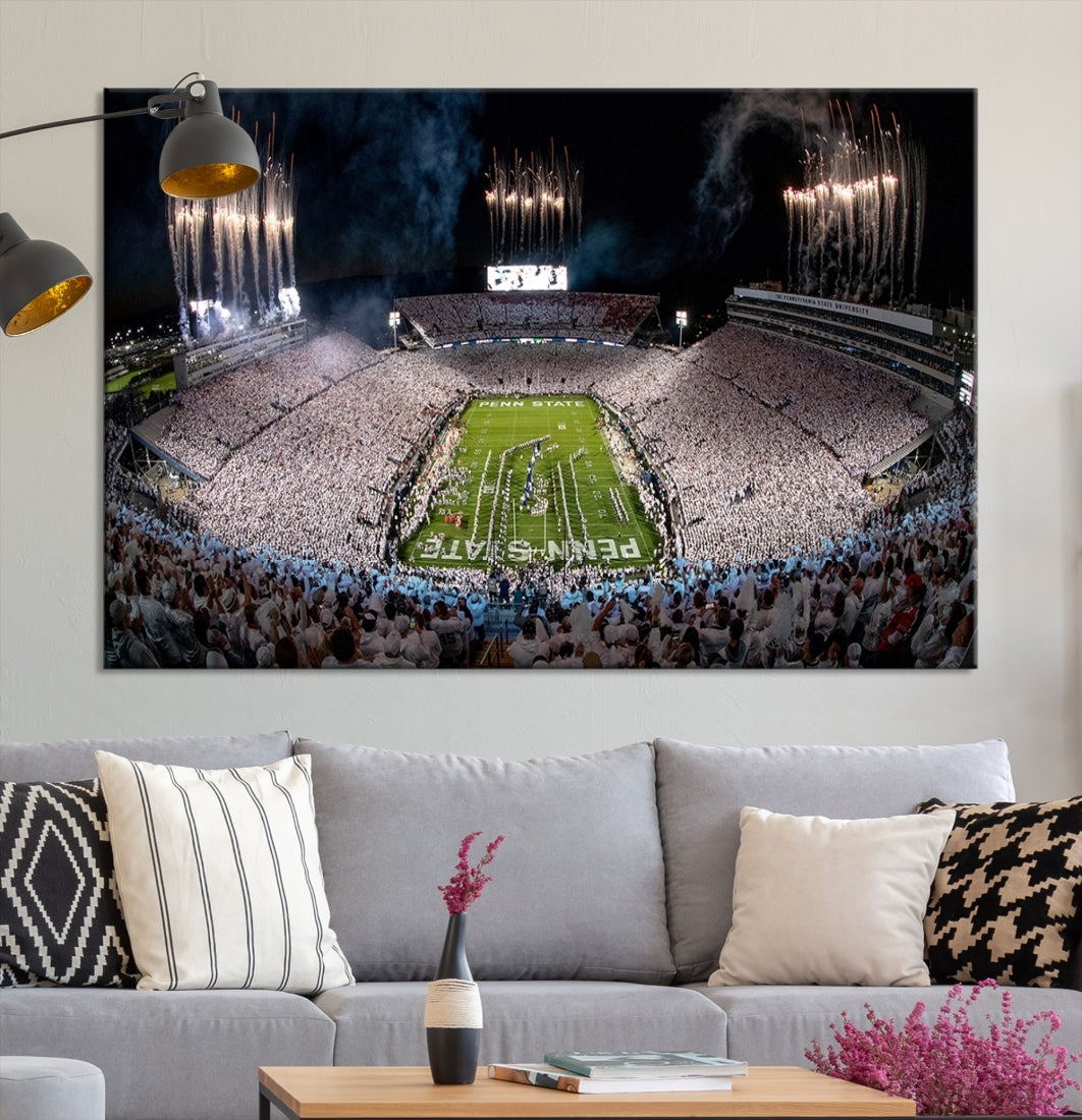 Penn Stadium Football Wall Art Canvas Print