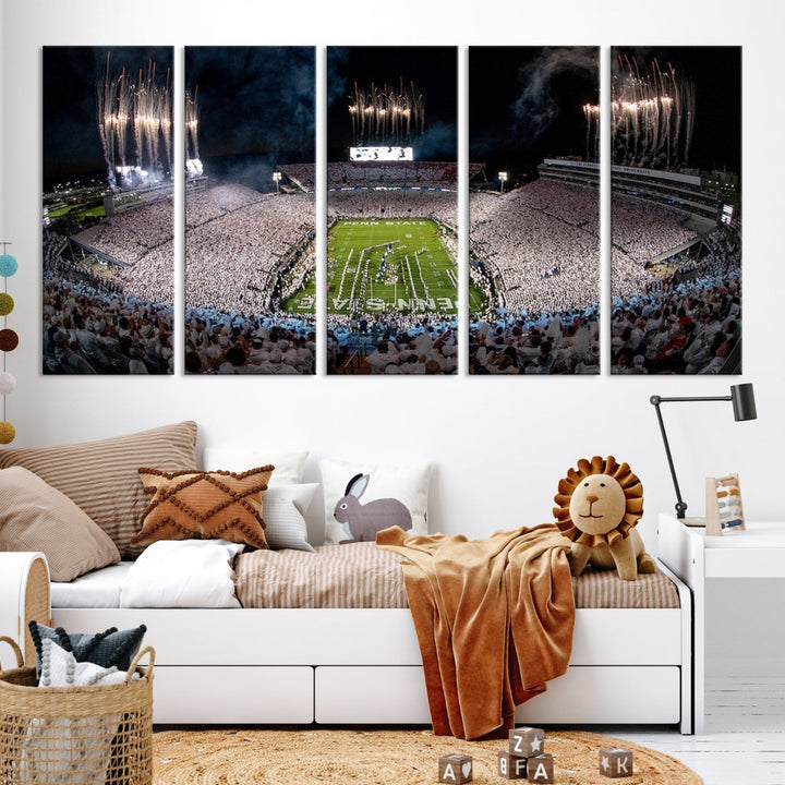 Penn Stadium Football Wall Art Canvas Print