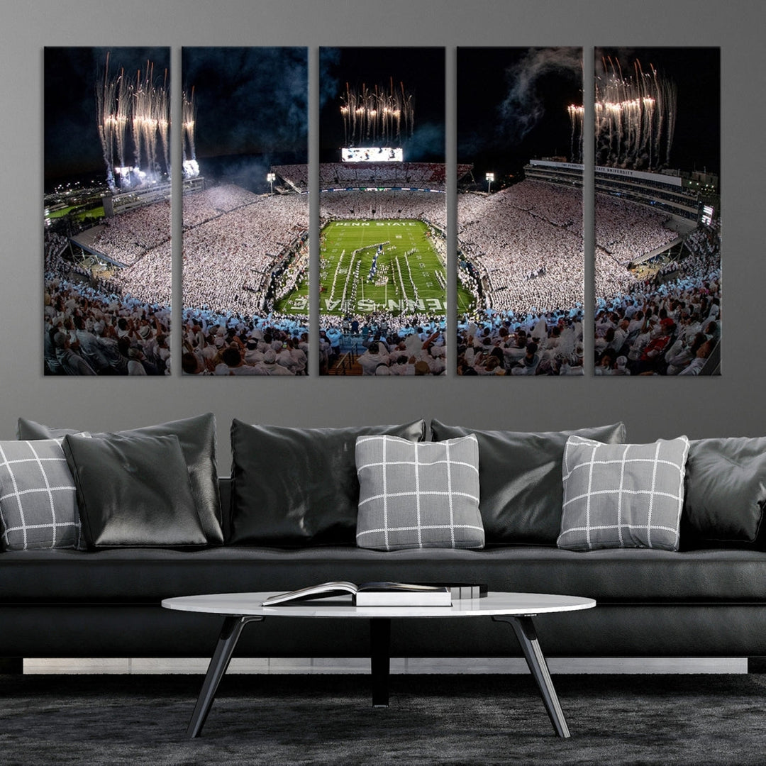 Penn Stadium Football Wall Art Canvas Print