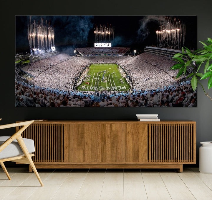 Penn Stadium Football Wall Art Canvas Print