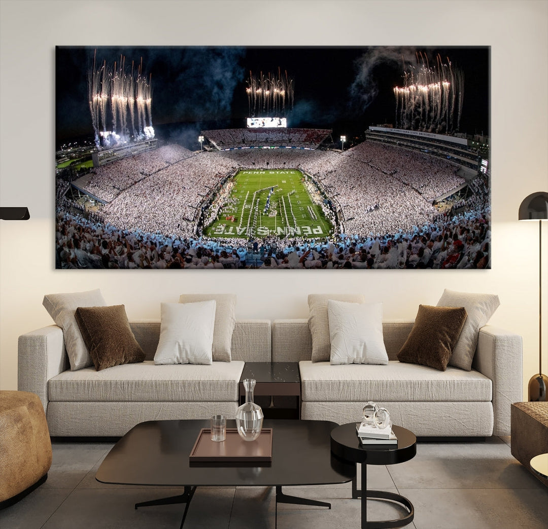 Penn Stadium Football Wall Art Canvas Print