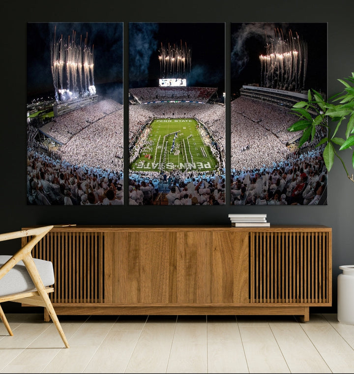 Penn Stadium Football Wall Art Canvas Print