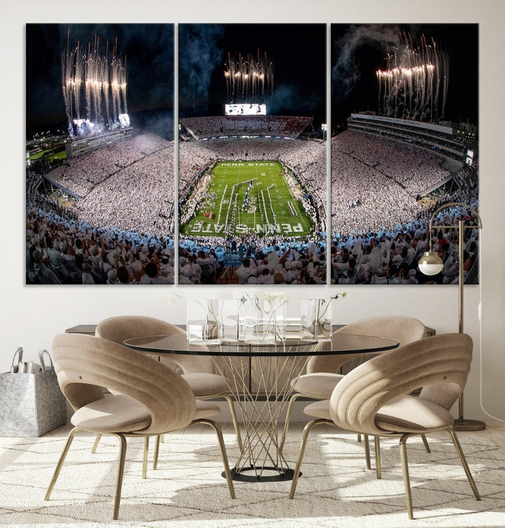 Penn Stadium Football Wall Art Canvas Print