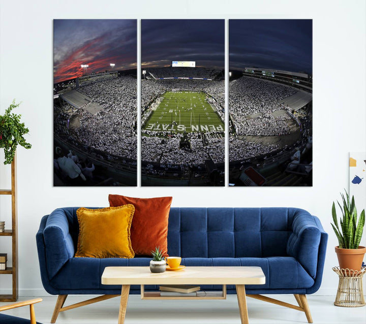 Penn State University Park Beaver Stadium Wall Art Canvas Print