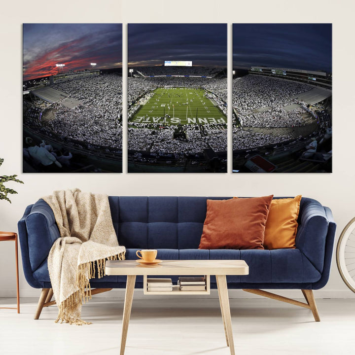 Penn State University Park Beaver Stadium Wall Art Canvas Print