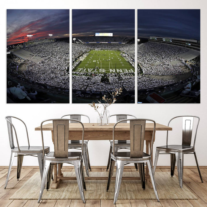 Penn State University Park Beaver Stadium Wall Art Canvas Print