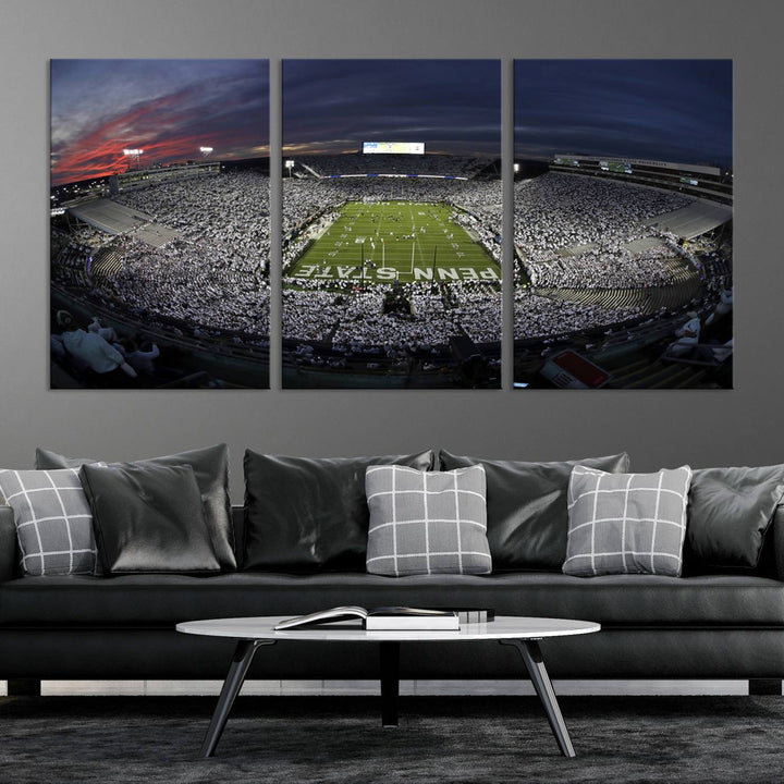 Penn State University Park Beaver Stadium Wall Art Canvas Print