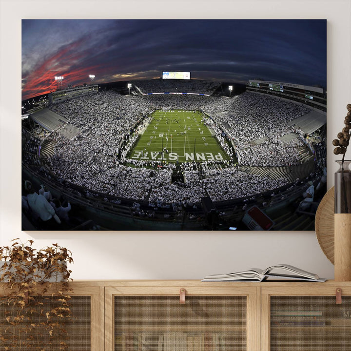 Penn State University Park Beaver Stadium Wall Art Canvas Print