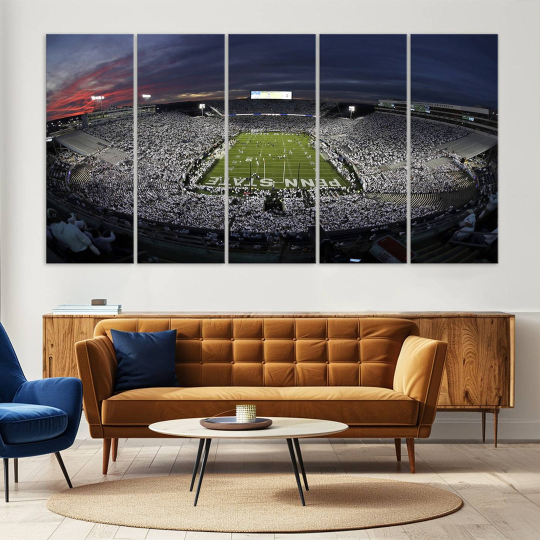 Penn State University Park Beaver Stadium Wall Art Canvas Print