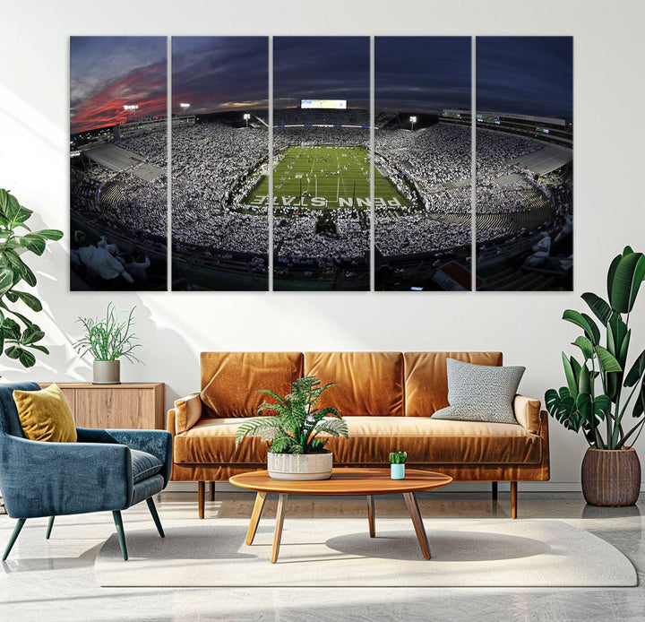 Penn State University Park Beaver Stadium Wall Art Canvas Print