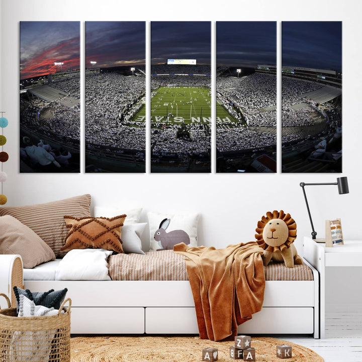 Penn State University Park Beaver Stadium Wall Art Canvas Print