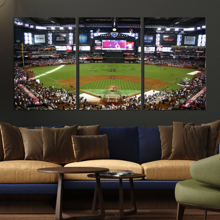 Phoenix Chase Field Baseball Stadium Wall Art Canvas Print