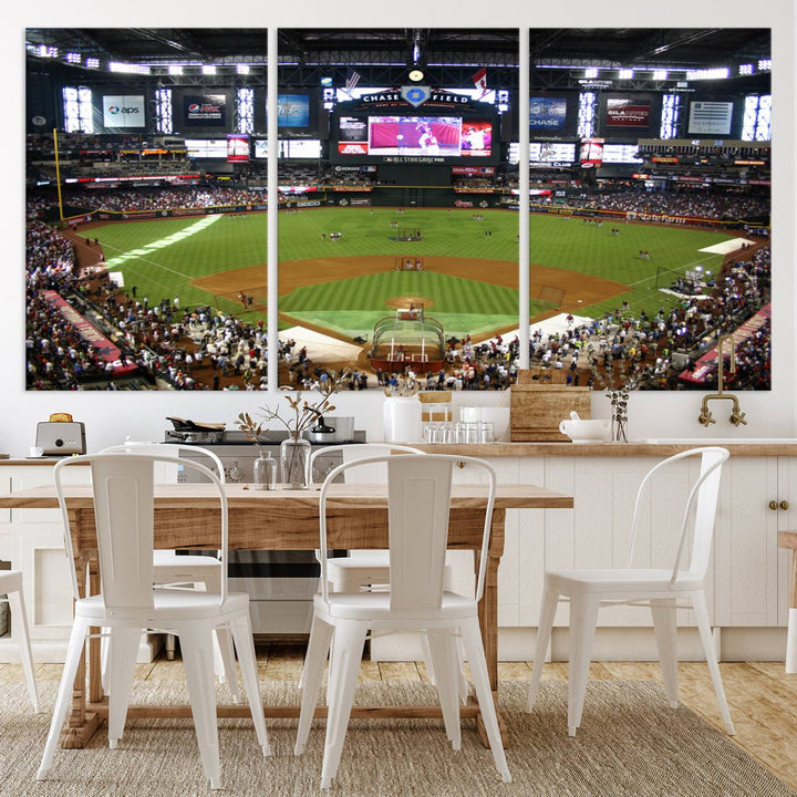 Phoenix Chase Field Baseball Stadium Wall Art Canvas Print