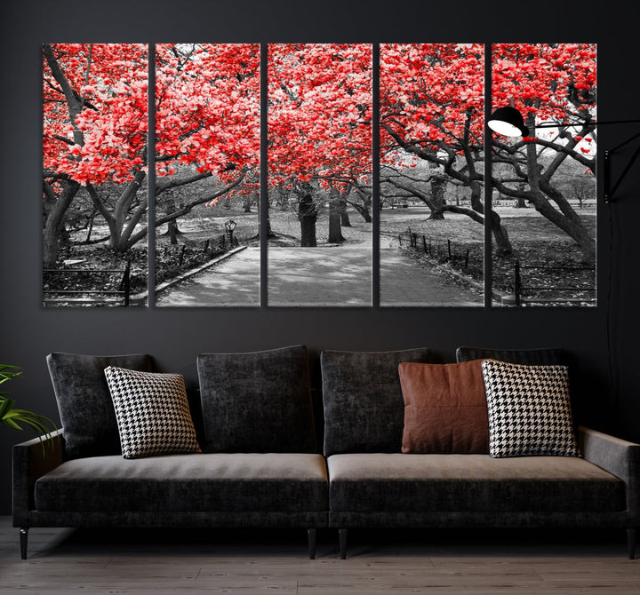 Pink Cherry Blossoms Canvas Wall Art Print Pink Flowers Large Canvas Art Print Blossoms Wall Decor Floral Canvas Artwork