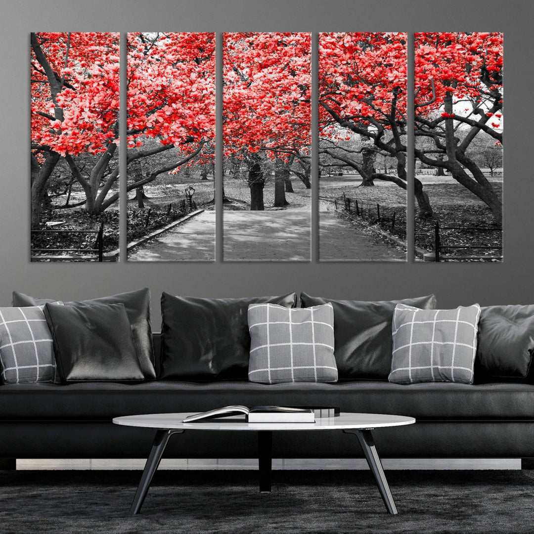 Pink Cherry Blossoms Canvas Wall Art Print Pink Flowers Large Canvas Art Print Blossoms Wall Decor Floral Canvas Artwork