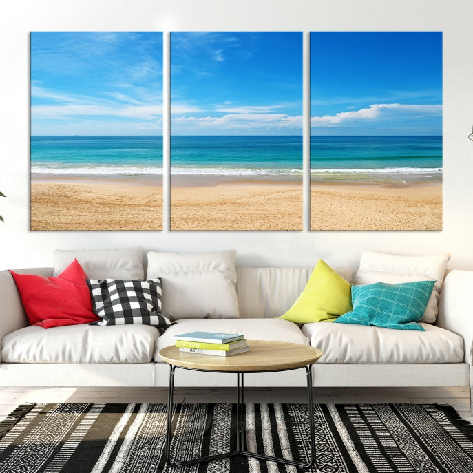 Plain Beach Landscape Canvas Print