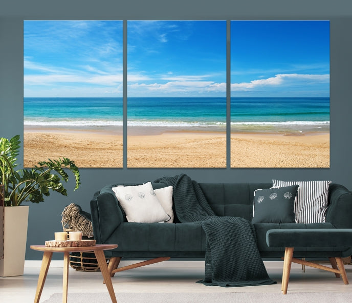 Plain Beach Landscape Canvas Print