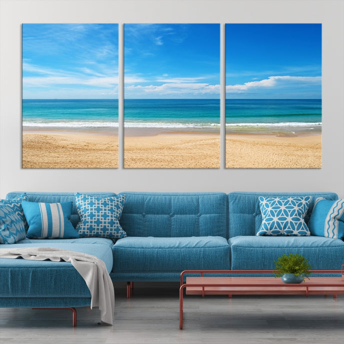 Plain Beach Landscape Canvas Print