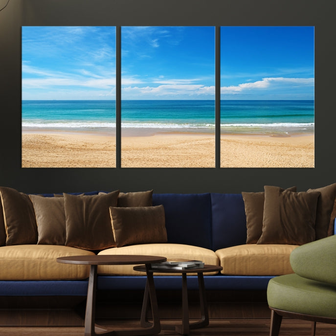 Plain Beach Landscape Canvas Print