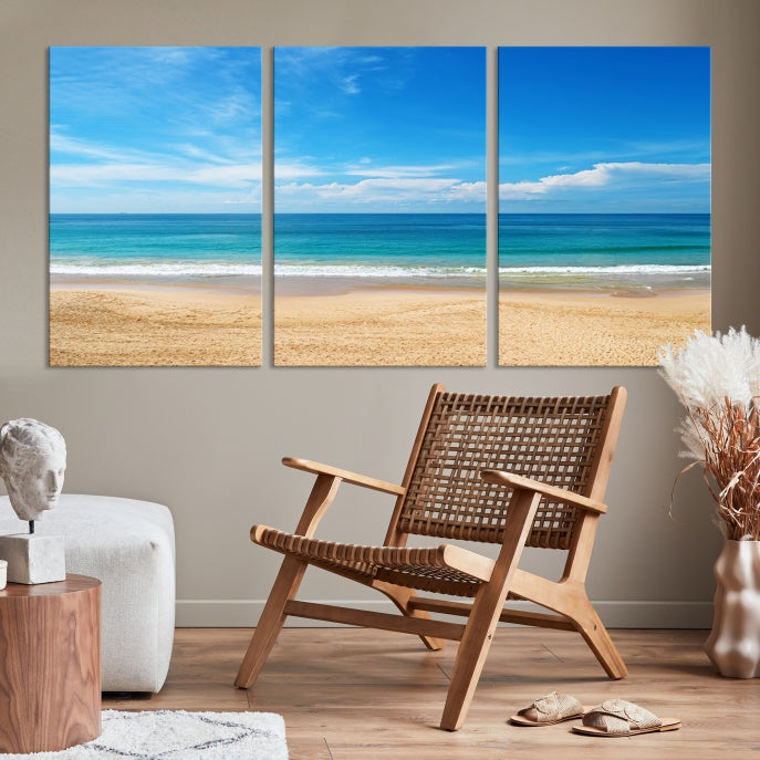 Plain Beach Landscape Canvas Print