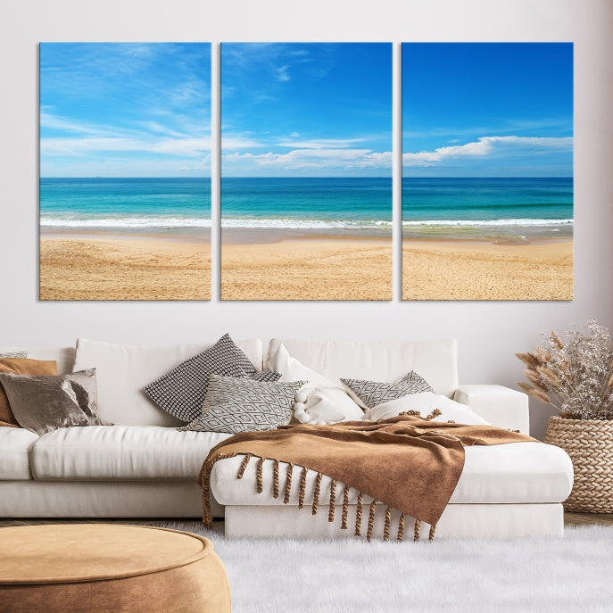 Plain Beach Landscape Canvas Print