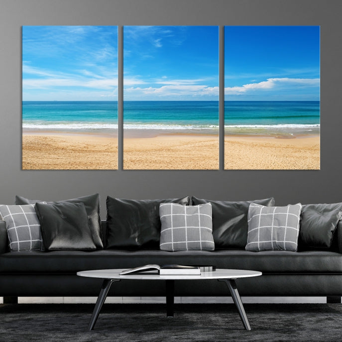 Plain Beach Landscape Canvas Print