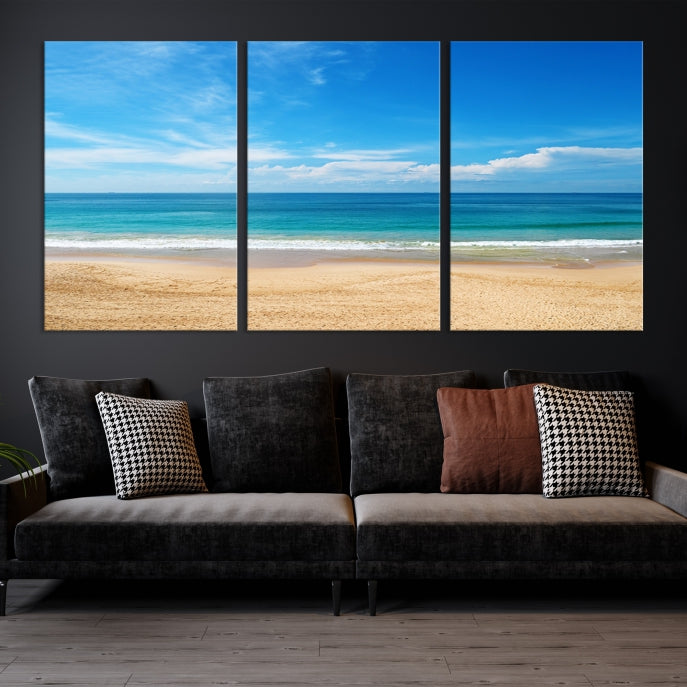 Plain Beach Landscape Canvas Print