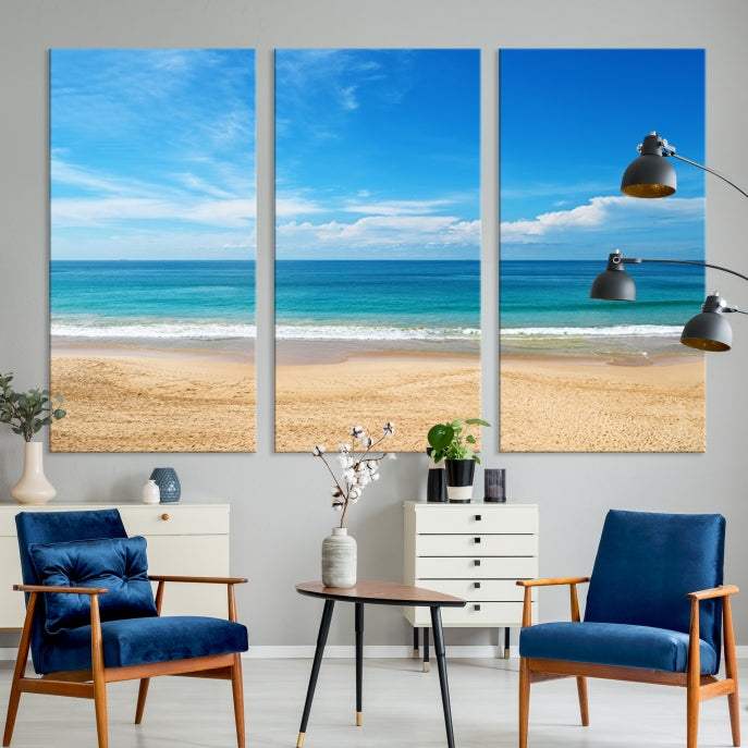 Plain Beach Landscape Canvas Print