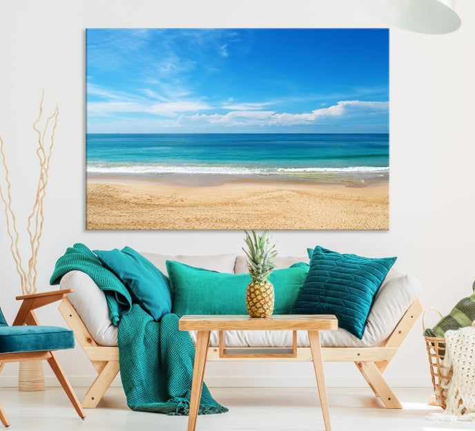 Plain Beach Landscape Canvas Print